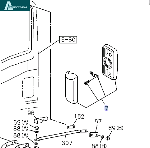 Side Door Mirror Left Right Electrically Adjusted For ISUZU NPR NQR NPR-HD 05-23