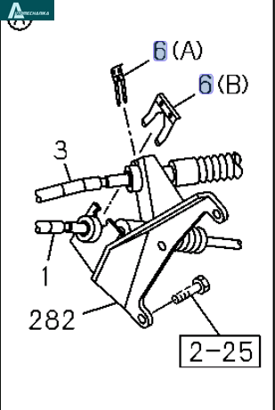 Gear Shift Cable Clip Small ISUZU NPR NQR 8970114480