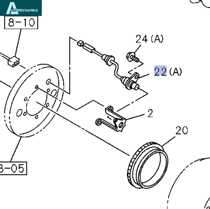 ABS Wheel Speed Sensor ISUZU NPR NQR Rear Left Right 8982193540