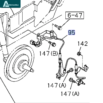 ABS Wheel Speed Sensor ISUZU NPR NQR Front Left 8973703170