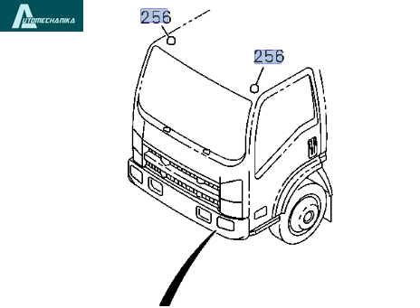 Фонарь маркерный левый правый (на крышу) ISUZU NPR75/NQR90 8975875970A фото