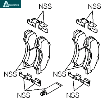 Brake Pad Set for ISUZU NPR NQR 897168634 AXIOM