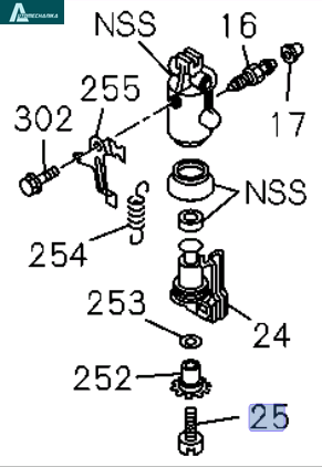 Wheel Brake Cylinder Adgusting Screw Right ISUZU NPR NQR