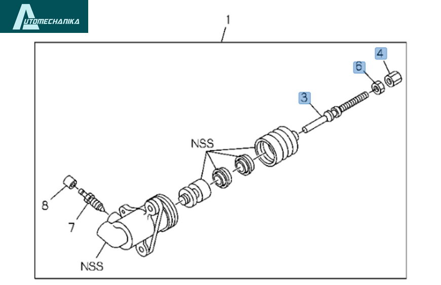 Clutch Slave Cylinder Push Rod ISUZU NPR NQR 8972553890