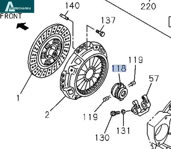 Clutch Release Bearing OEM ISUZU MZZ6 NPR NQR 4HK1 Genuine 1313100120 1876101100