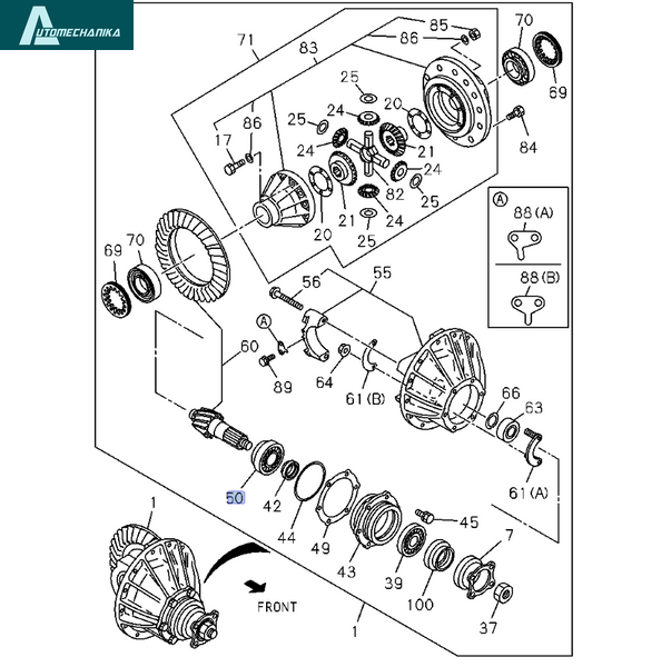 Bearing Final Pinion Transmission NTN ISUZU NPR NQR 30310 1098120421