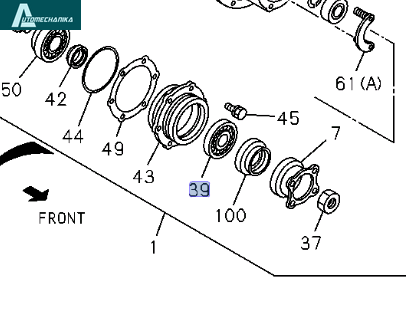 Bearing Final Pinion LTLT ISUZU NPR NQR 30309 5098120621