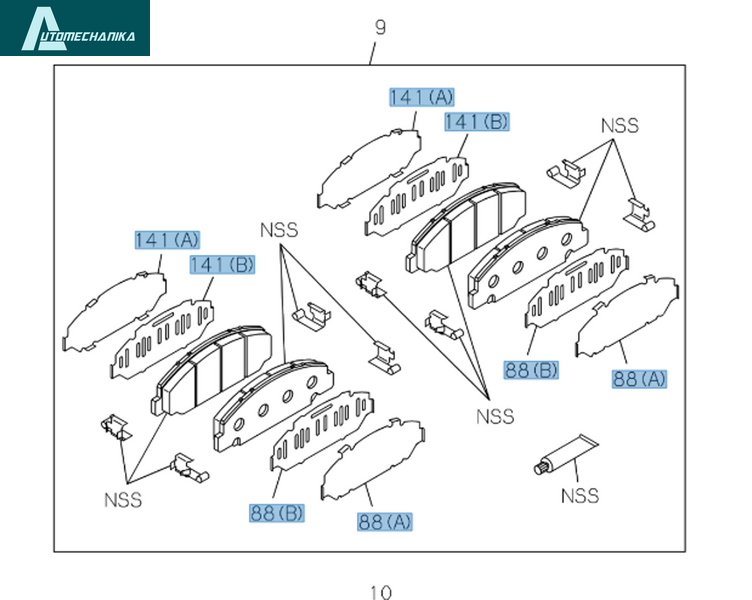 Brake Pads Intalling Kit Fro ISUZU NPR NQR 04-24