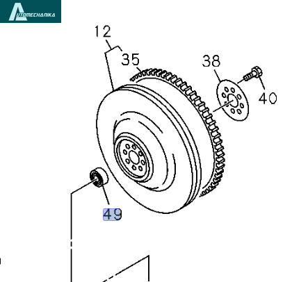 Bearing Pilot Top Gear Shaft for ISUZU NPR NQR NPR-HD 4HF1 4HE1 4HK1 6205