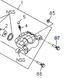 Caliper Pin Lock Genuine ISUZU NPR NQR 98-05 8971686111