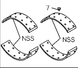 Brake Lining Shoe Kit ISUZU NPR NQR 11mm 5878316920