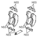 Brake Pad Set for ISUZU NPR NQR 897168634 AXIOM + Installing Kit