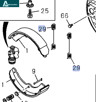 Spring Return Brake for ISUZU NPR NQR 98-07