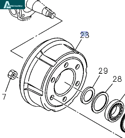 Brake Drum Rear Front ISUZU NPR NQR 4HE1 4HK1 98-08