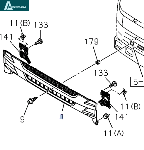 Grille Front for ISUZU NPR NQR NPR-HD ELF