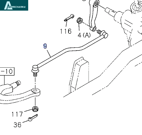 Drag Link for ISUZU NPR NQR NPR-HD 4HE1 4HK1 94-07 8971701601