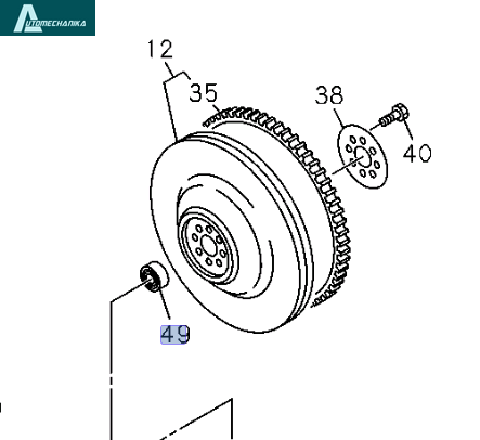 Bearing Pilot Top Gear Shaft KOYO for ISUZU NPR NQR NPR-HD 4HF1 4HE1 4HK1 6205