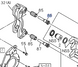 Caliper Guide Pin Front Rear Upper ISUZU NPR NQR 8980475290
