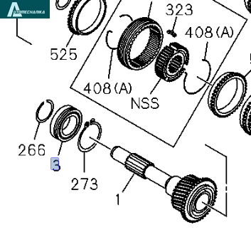 Bearing Main Shaft Top Gear LTLT ISUZU NPR NQR MYY5 HTF 045-6 8972530981