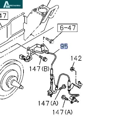 ABS Wheel Speed Sensor ISUZU NPR NQR Front Right 8973497671