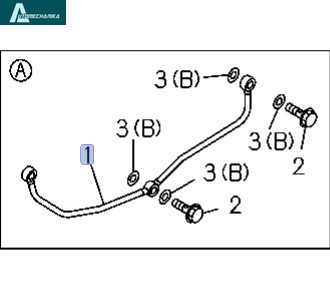 Pipe Oil To Fuel Inj Pump ISUZU NPR NQR 4HG1 4HF1 8970935471