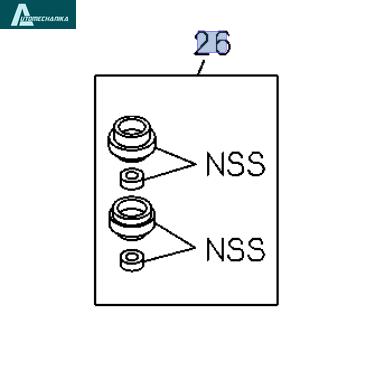 Wheel Cylinder Repair Kit Front 1 5/16 GENUINE ISUZU NQR NPR 4HE1 4,8L 4HK1 5,2L