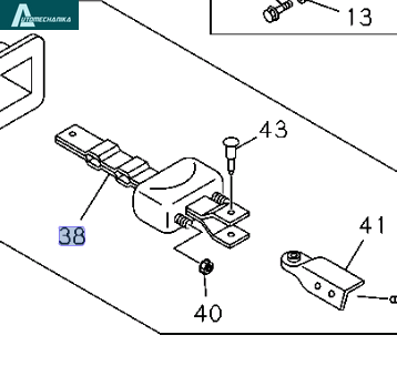 Обмежувач відкривання дверей ISUZU NLR/NPR 8975816811A фото