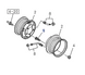 Wheel Nut Rear Inner Left For Isuzu NPR NPR-HD NQR NRR 4HK1 5.2L 6BG1 6.5 94-16