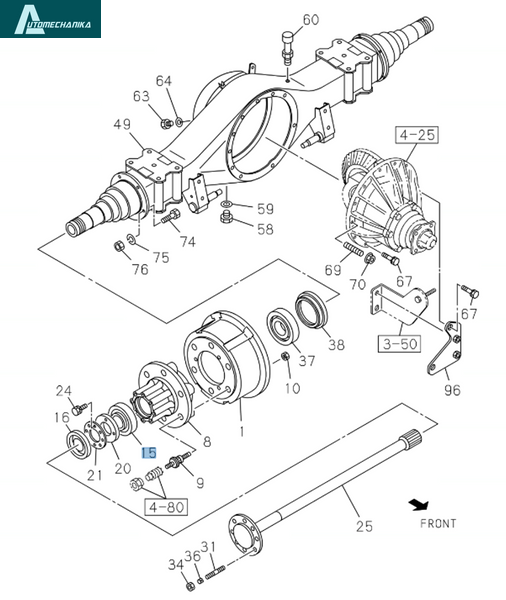 Bearing for ISUZU NPR NQR Rear Wheel Inner 29586/22 9000936240 5876101410