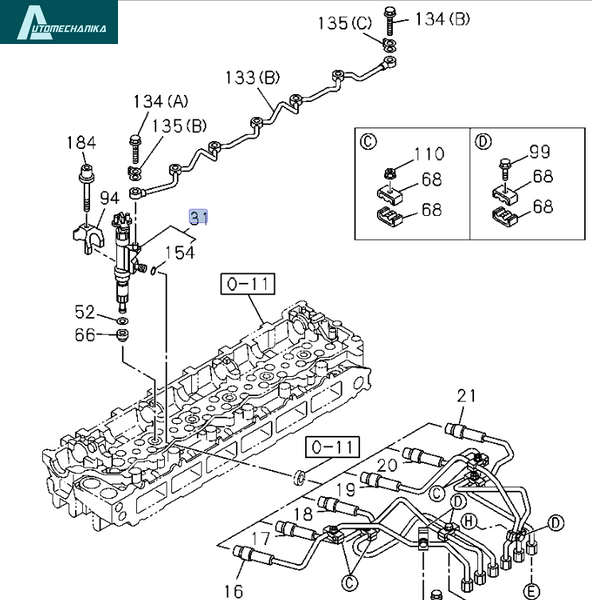 Fuel Injector ISUZU NPR NQR 4HK1 5.2L 8983064750