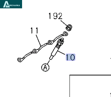 Свічка розжарення 4HK1 4JJ1 ISUZU NPR75 NQR90 NLR NMR АТАМАН Оригінал 8943907775 фото