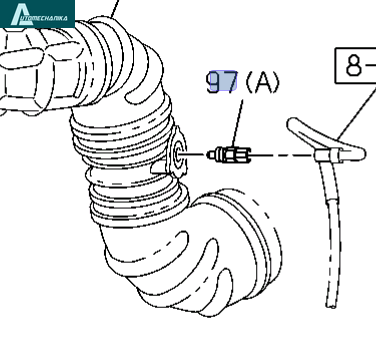 Датчик температуры воздуха 4JJ1/4НК1 АТАМАН ISUZU NQR75 NLR 85 NMR 85 Оригинал 8121468300 фото