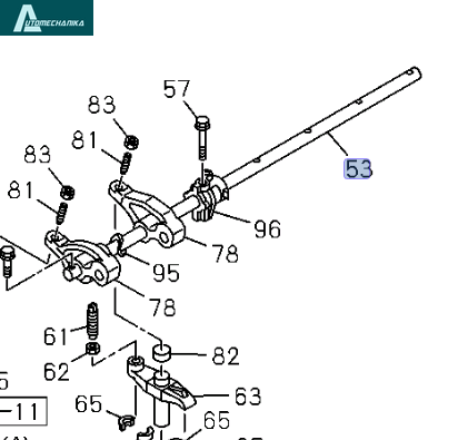 Rocker Arm Shaft Genuine ISUZU NPR NQR NPR-HD 4HK1 5,2L 08-23 8973899210